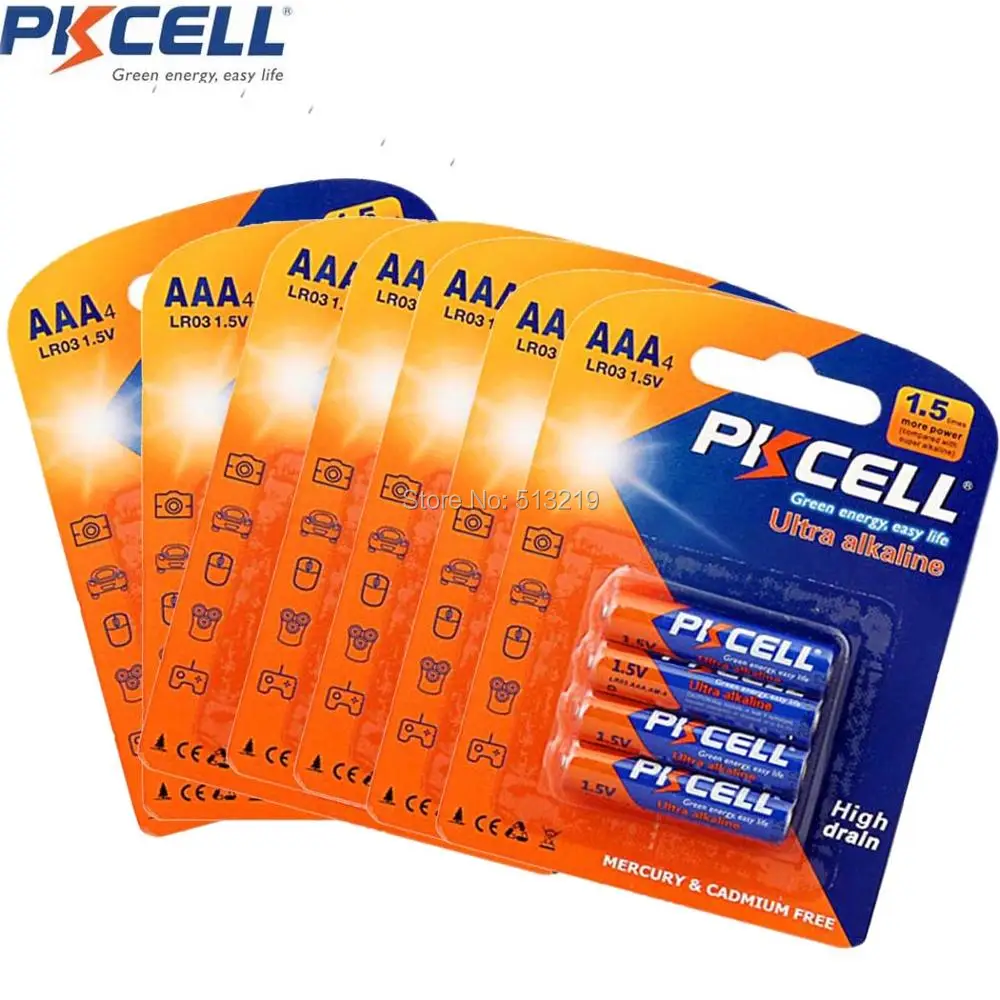 50pcs /12card LR03 AAA battery 1.5v alkaline battery AAA Dry and