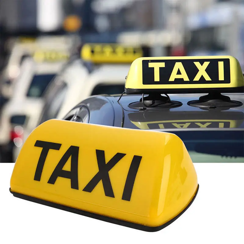 Flash Deal Cab Roof Lights Car Taxi Meter Cab Topper Roof Sign Light Lamp Bulb Yellow Taxi Cab Sign Light Car Super Bright Lamp 4