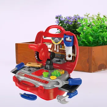 

Small Factory Tool Kit Set Strorage Container Handle Toys Box Pretend Roleplay