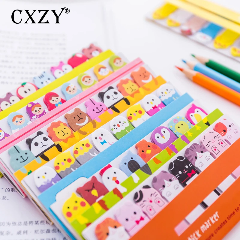 CXZY cat kitti rilakkuma sticky note kawaii индекс Блокнот записная книжка планировщик стикеры post милый список канцелярские принадлежности Корея 3B822