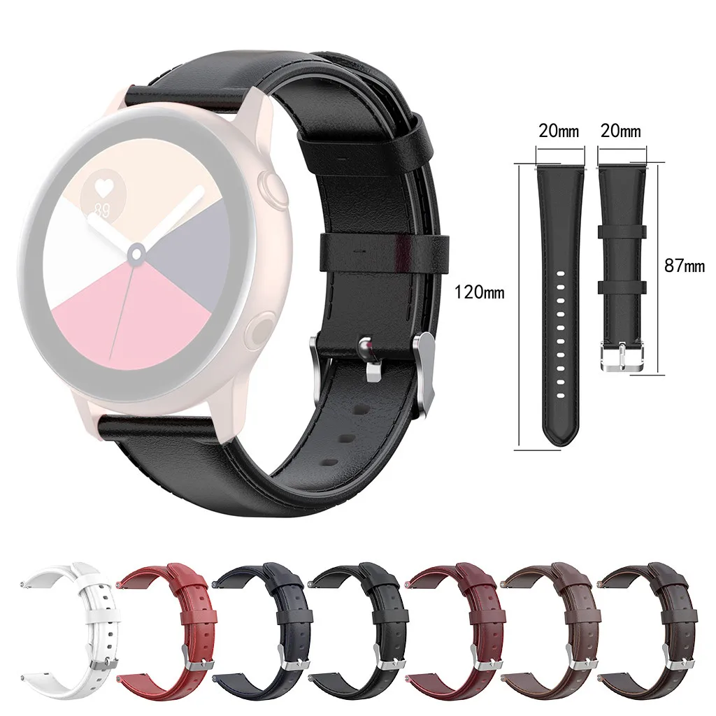 Кожаный ремешок для часов с пряжкой для samsung Galaxy Watch 42/Active R500 40 мм Прямая поставка
