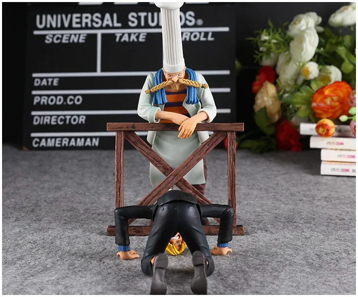 

Anime one piece figure Sanji farewell Zeff scene pvc action figure sanji figure model toys doll collection gift juguetes hot
