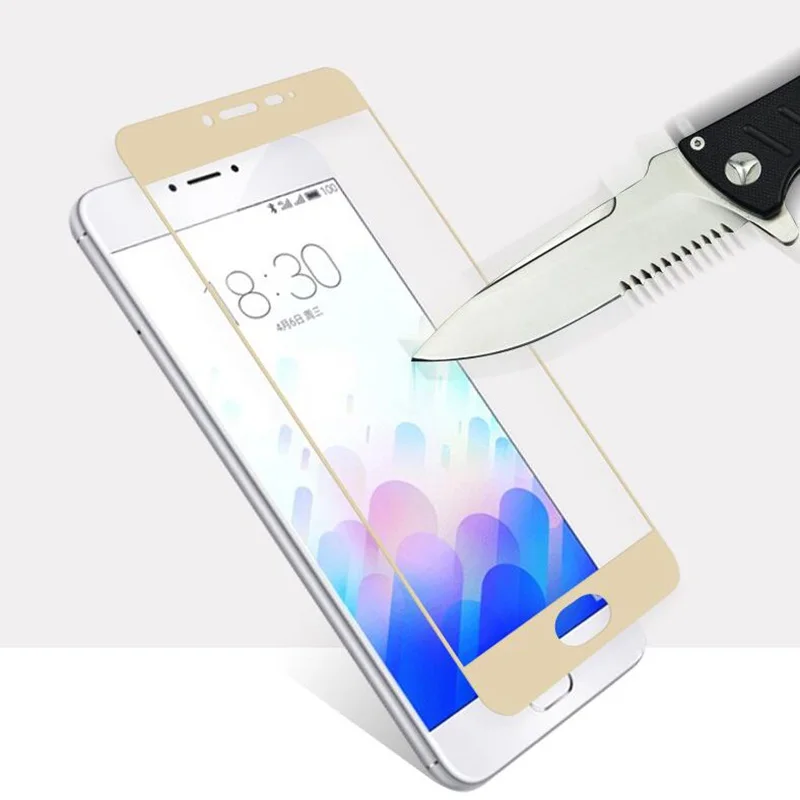 Закаленное стекло M5 для Meizu M3S M3 Mini M5S Note M3E U10 U20 Pro 5 6 MX6 металлическая защитная