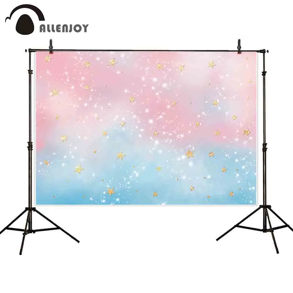 Allenjoy фотосессия фоны настенные бумаги розовый синий мерцающие золотые звезды
