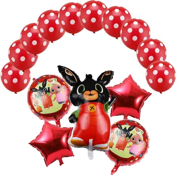 

15pcs/lot Cartoon 2.8g Wave point latex Balloon Rabbit Balloons birthday party decorations kids balloons globos