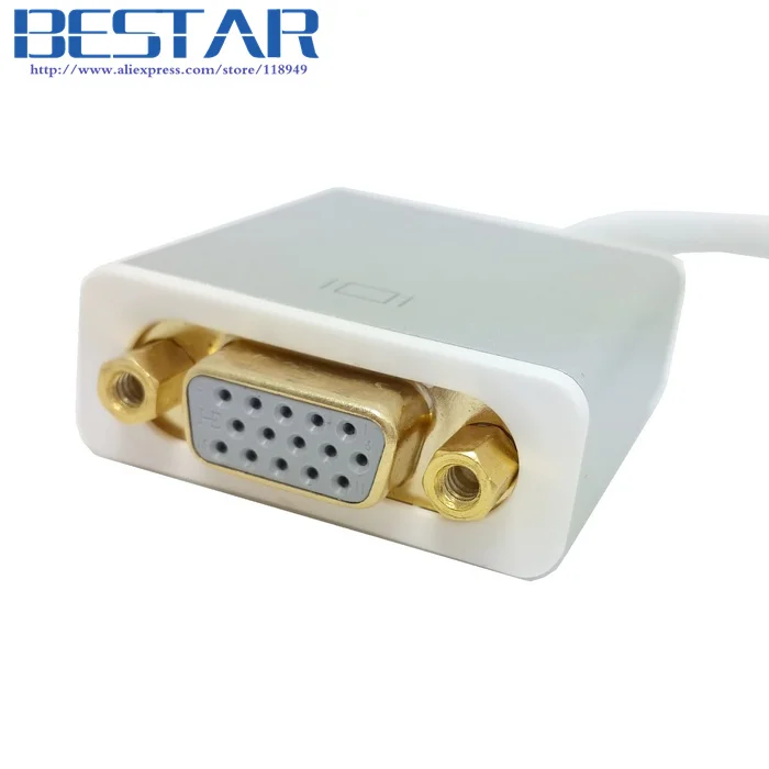 Белый выходной адаптер HDMI VGA с Micro USB и аудио видео для проектора монитора Zine