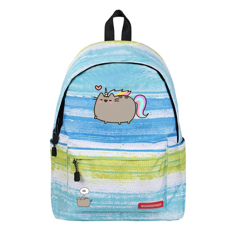 

Cartoon Fat Cat Backpack unicorn cute lovely Cheese cat Galaxy School Bags Travel Bag Stars Universe Space Printing