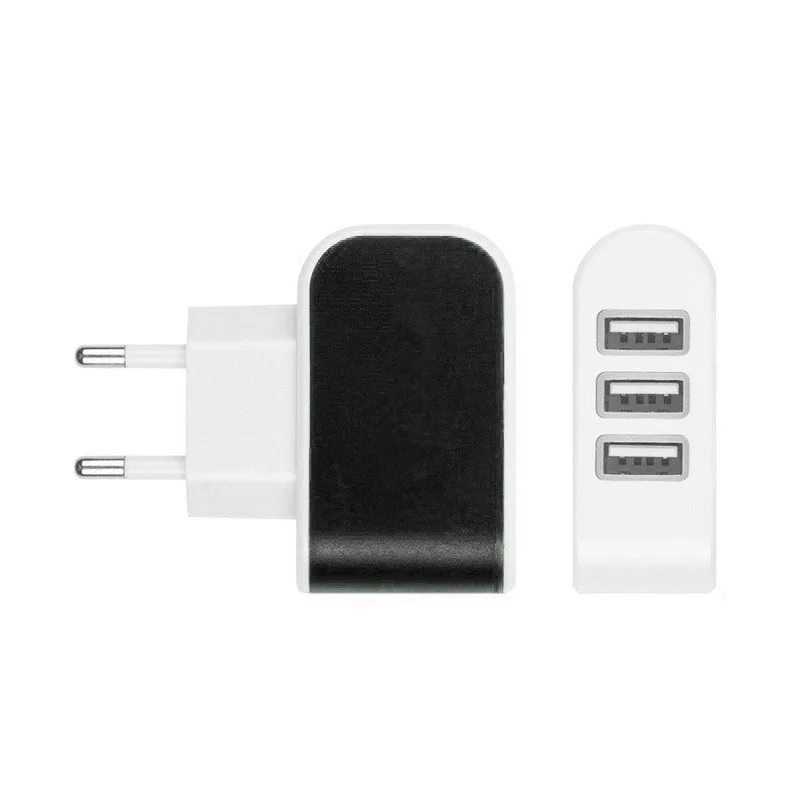 5 в 3.1A 3USB порт для дома путешествия AC настенное зарядное устройство USB черный розовый синий зарядное устройство для ЕС США мобильный телефон планшет