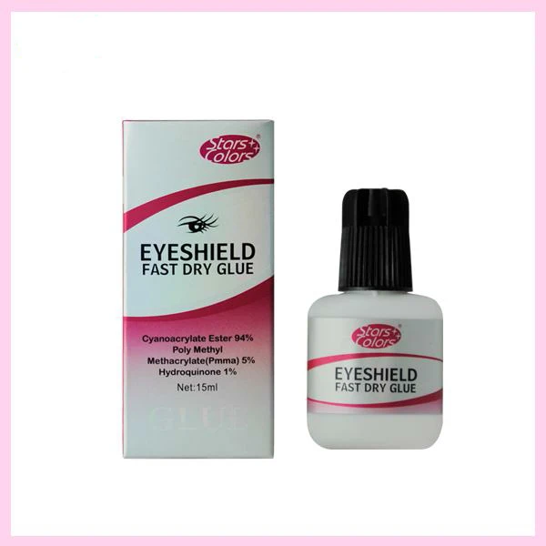 Evaporate Fast Dry Black Eyeshield Glue Low Odor No Toxic Protective Professional Eyelash