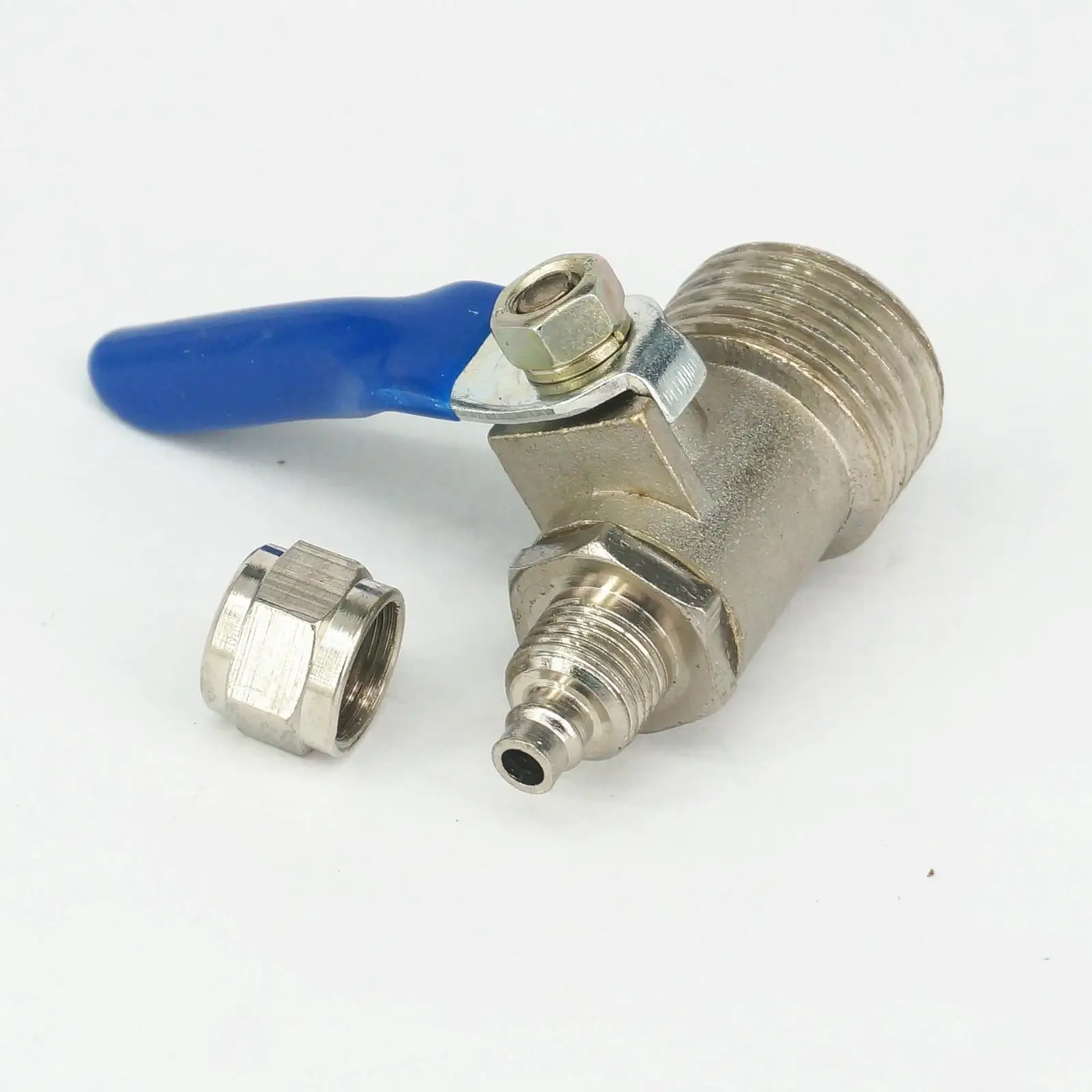 Латунный шаровой клапан 1/2 &quotBSP Мужской резьбовой подходит для 4/6 мм ID/OD шланг с