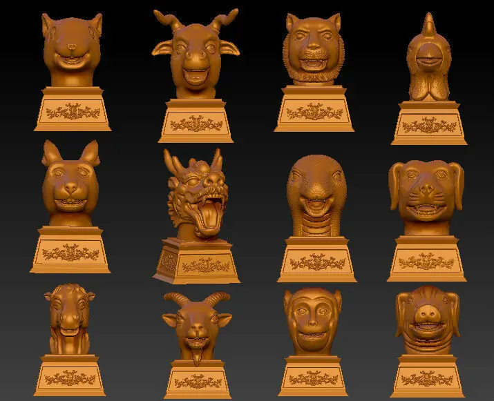 3D модель для ЧПУ резная скульптурная машина в формате STL файл западная культура