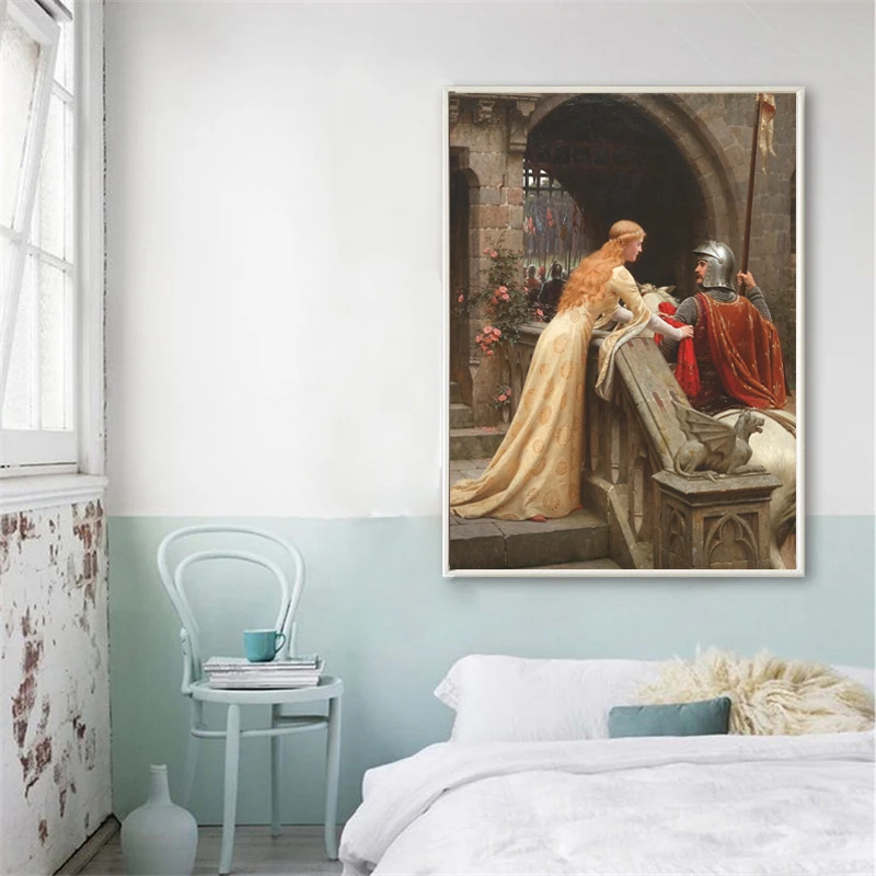 をイギリスの有名な絵画 Godspeed Edmund によるブレアポスター印刷キャンバスの壁アート装飾の写真 Painting Calligraphy Aliexpress