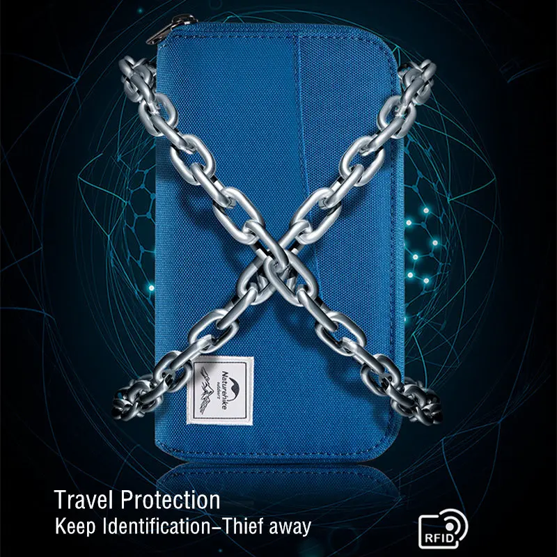 Naturehike Rfid Passport Holder Travel Wallet Rfid Passport Wallet Waterproof Passport Case Passport Organizer with Zipper