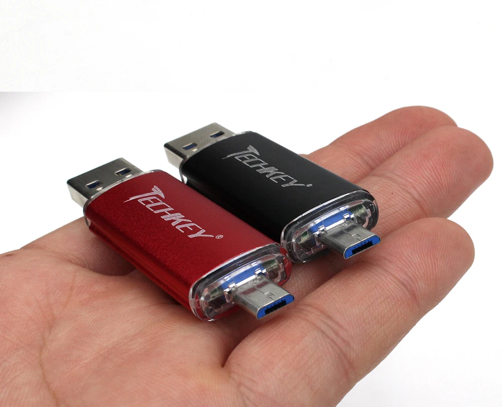 Новинка TECHKEY OTG usb 3,0 32gb usb флеш-накопитель 3,0 64gb флеш-накопитель 16gb memoria cel usb флеш-накопитель в подарок для samsung mobile