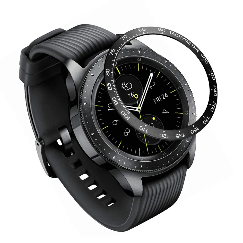 Металлический смарт-чехол для часов для samsung Galaxy Watch gear S2 S3 42 мм 46 мм, драгоценный камень кольцо клеющаяся крышка против царапин#0709