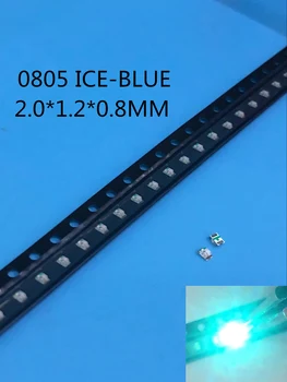 

100PCS 0805 Ice Blue 2012 Light Blue Clear Ultra Bright SMD LED Indication 2.0*1.2*0.8mm 0805 clear blue led diode