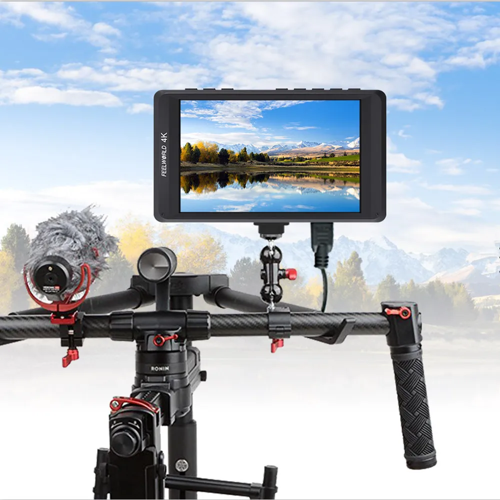 Монитор для камеры Feelworld FW450 4 5 дюйма IPS 4K HDMI 1280x800 HD|Аксессуары фотостудии| |