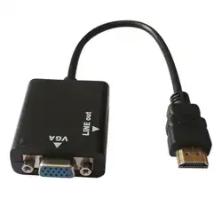 Binmer Цифровые Кабели аудио-видео кабель HDMI TO VGA с аудио + мини/Micro HDMI к HDMI Кабель-адаптер для pc ТВ HD ТВ dec20