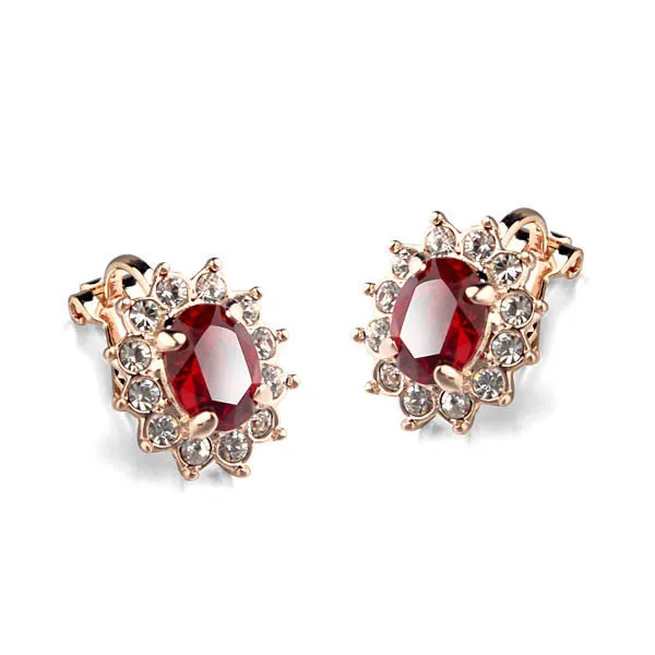 

Prince William Crystal no pierced ear clip retail and wholesale,charming earrings for women