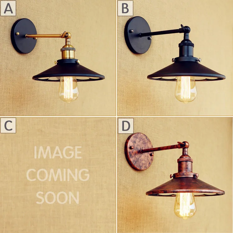 

2017 New Edison Retro Vintage Wall Lamp Home Lighting Style Loft Industrial Wall Light Sconce LED Appliques Pared Arandela