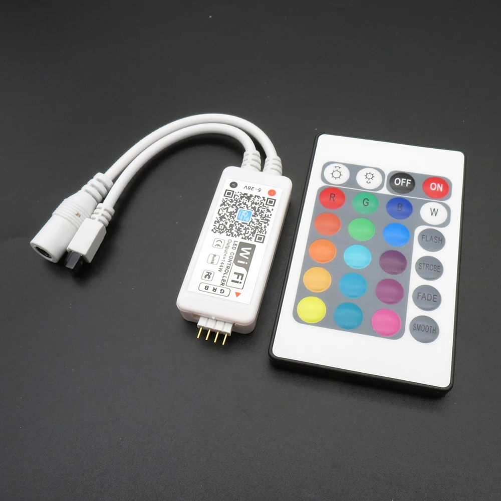 Homixs DC5 28V Mini WIFI LED RGB RGBW контроллер с DC Female от iOS Android APPSmartphone Управление светодиодный