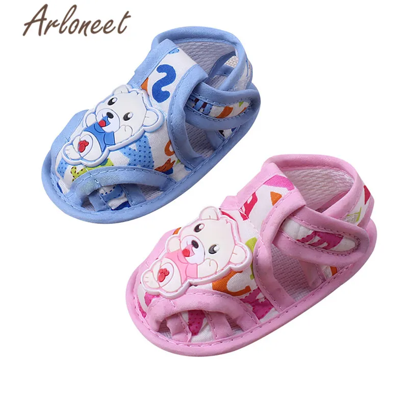 

ARLONEET 2019 baby boys Girls baby cotton fabric Canvas Anti-slip Shoes cartoon Sneaker Soft kids Toddler Baby Cloth Crib Shoes