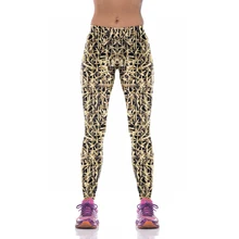NEW KYK1079 Sexy Girl Women Weave Rattan 3D Prints High Waist Running Fitness Sport Leggings Jogger Yoga Pants