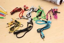 MambaMan Metal PT Zipper Earphone 3.5mm Wired Ear Phones With Mic Stereo Bass Headset For S6 Xiaomi Phone MP3 VS Glow Zipper