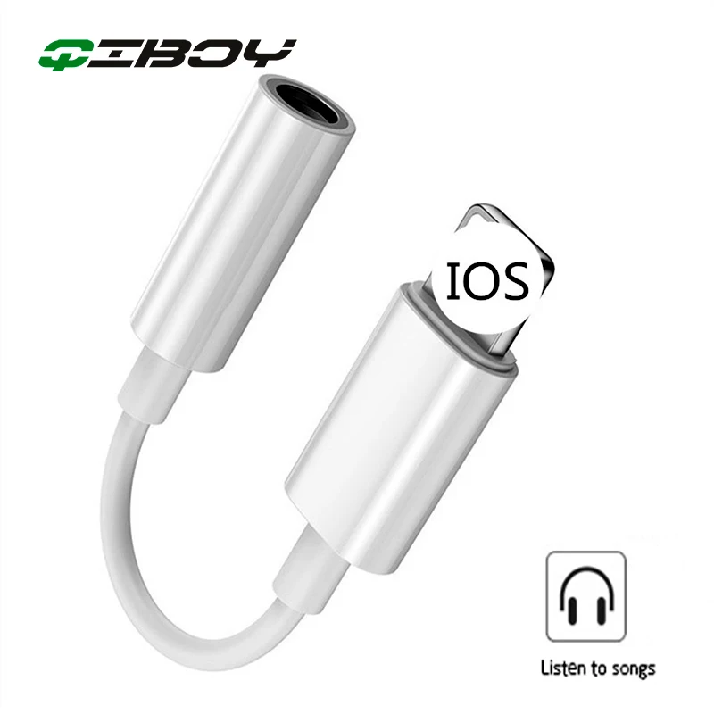 

Adaptador For iphone To 3.5mm Jack Earphone Audio Splitter Cable Adapter for IPhone X XR XS Max 8 7 Plus Aux Headphone Converter
