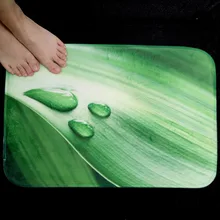 Подгонянный коврик для ванной комнаты с принтом листьев, ковры для гостиной, 3D напольный коврик для спальни, Противоскользящий коврик