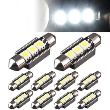 

10x LETRONIX 36mm 3 SMD LED Soffitte CAN-Bus in Weib Blau Rot oder Grun Festoon
