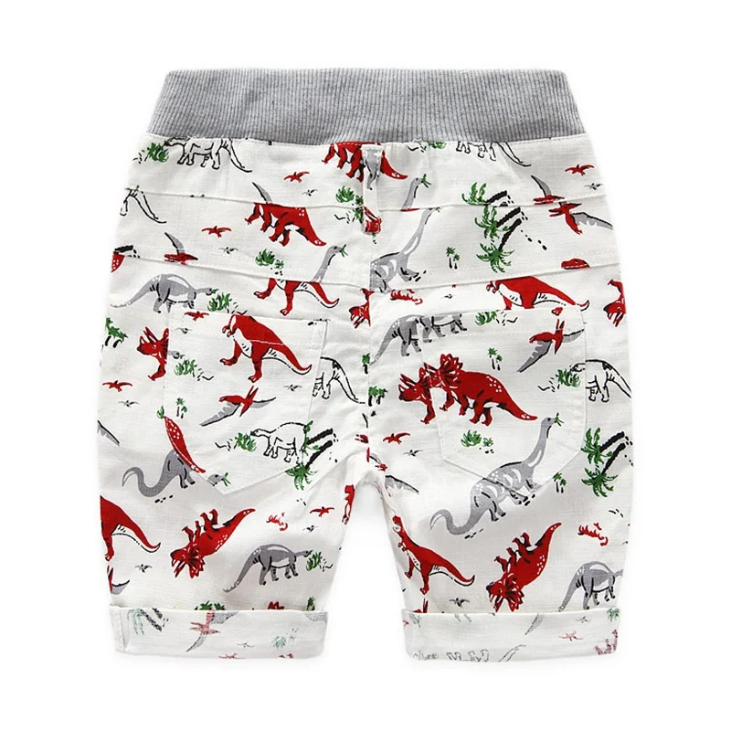 Летние От 2 до 7 лет свободные детские шорты для мальчиков детская пляжная одежда штаны с рисунком динозавра для мальчиков спортивные шорты с героями мультфильмов