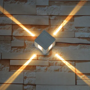 

Thrisdar Cross Narrow Beam Waterproof Wall Lamp Outdoor Garden Stair Corridor LED Spotlight Villa Hotel Exterior Wall Light