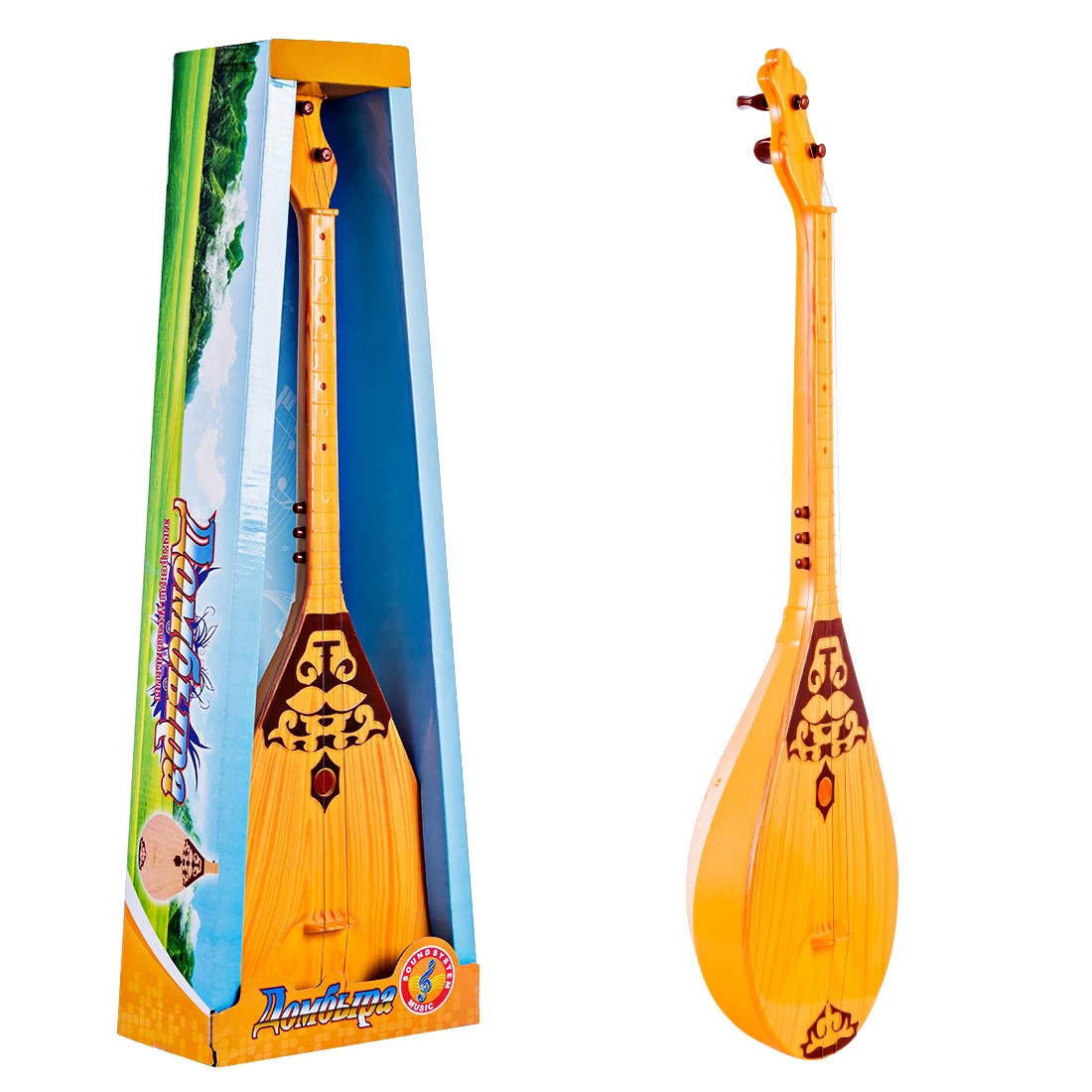 

Battery Powered Children Musical Dombra Toy Kids Educational Music Instrument Gift with 7 Folk Songs Light Effect