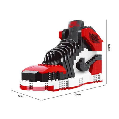 13 различных видов спорта большие баскетбольные кроссовки air jordan brick aj XI XIII III assemable Модель Строительный Блок игрушка для детей Подарки