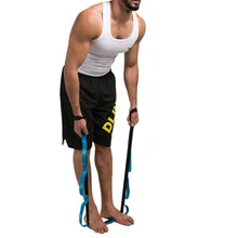 Фитнес 2 м мягкий горячий Йога физиотерапия Большая гибкость Йога стрейч ремень эластичность Йога ремень с несколькими петлями для захвата