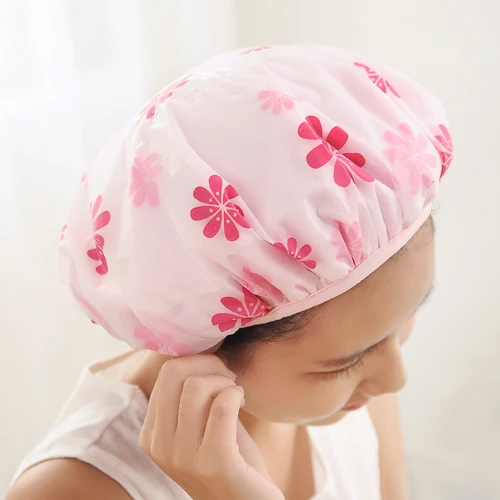 

Waste-absorbing fresh dry hair hat eva three-in double layer thickening waterproof shower cap hair cap