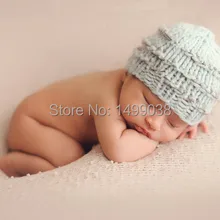 Новорожденных шапочки и капот, простые трикотажные Детские шапочки, мохер \ шерстяная шапочка