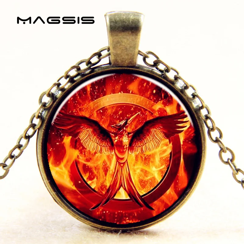 Vintage time gem Necklaces &amp Pendants Magsis Mock Bird Pendant The Hunger Games Retro Bijoux Costume Jewelry Fly | Украшения и
