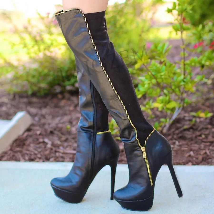 wide thigh high boots