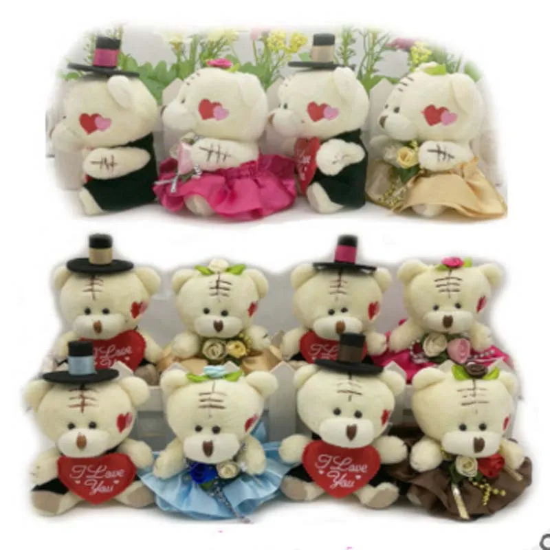 10 пар/партия плюшевый медведь 8 5 см|plush bear|bear couplelot plush |