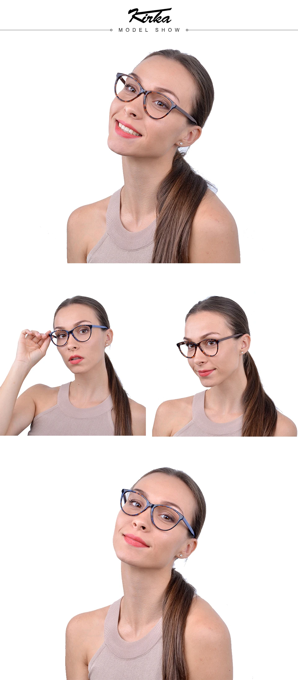 Кирка Ретро ацетатная оправа для очков с леопардовым принтом для женщин, очки по рецепту, винтажные оправы для очков для женщин