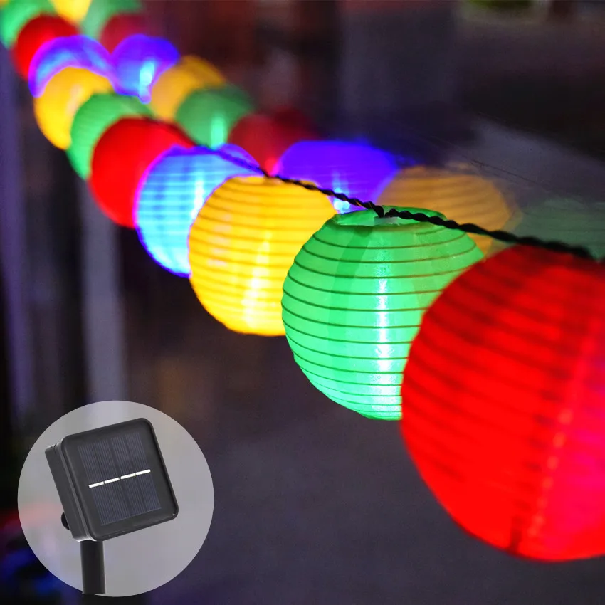 Lantern fairy lights outdoor