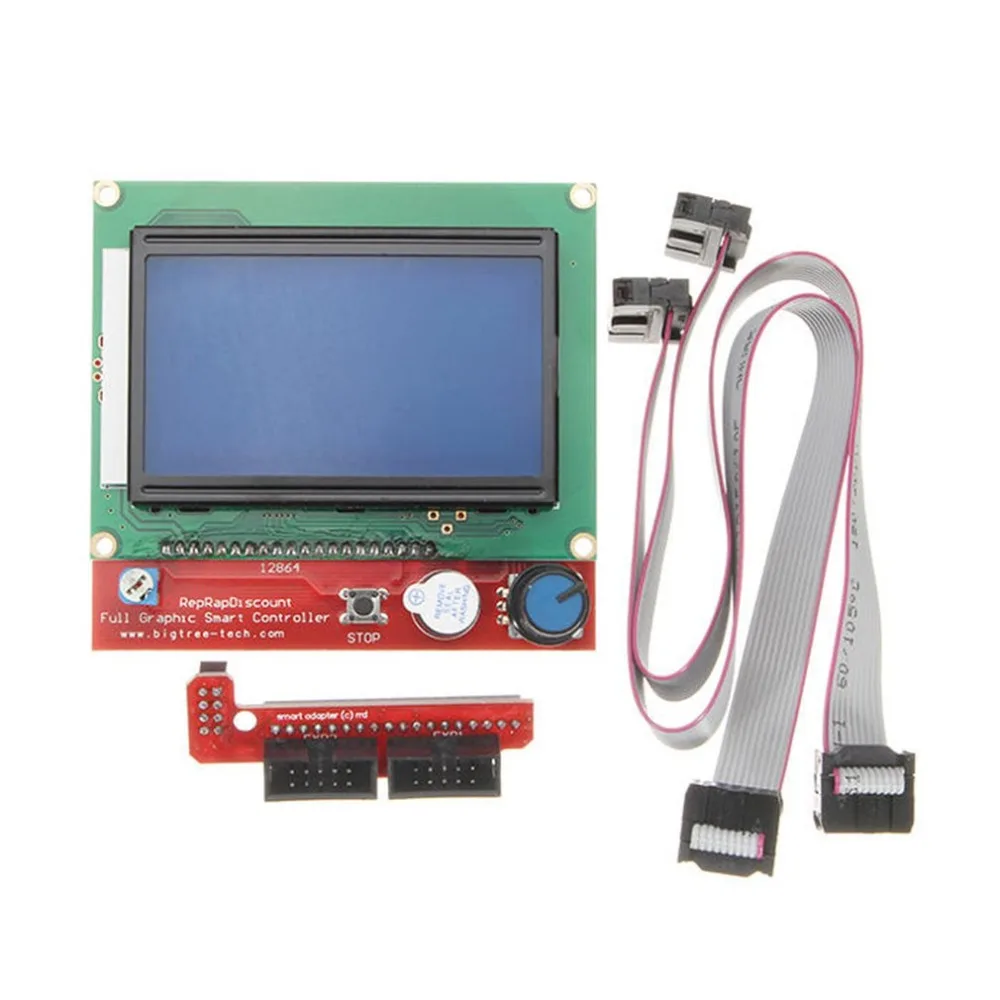 Интеллектуальный цифровой lcd 12864 Дисплей 3d принтер контроллер для RAMPS 1,4 Reprap 3d принтер аксессуары