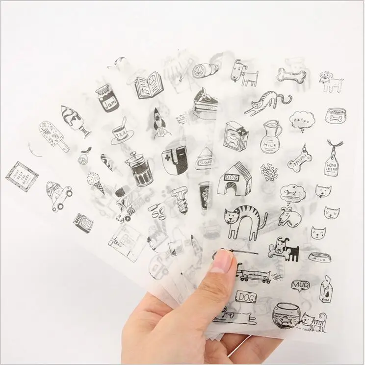 

6 Pages/Pack Strange City Life Story Decorative Planner Stickers DIY Diary Scrapbooking Phone Index Seal Stickers