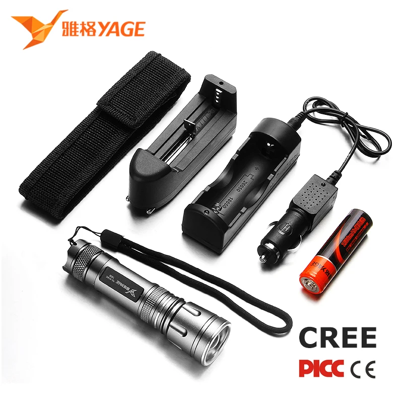 

YAGE Flashlight Mini Cree LED Flashlight Telescopic Zoom Flashlight Touch 18650 Flashlight Linterna Torch Lantern Lampe Torche
