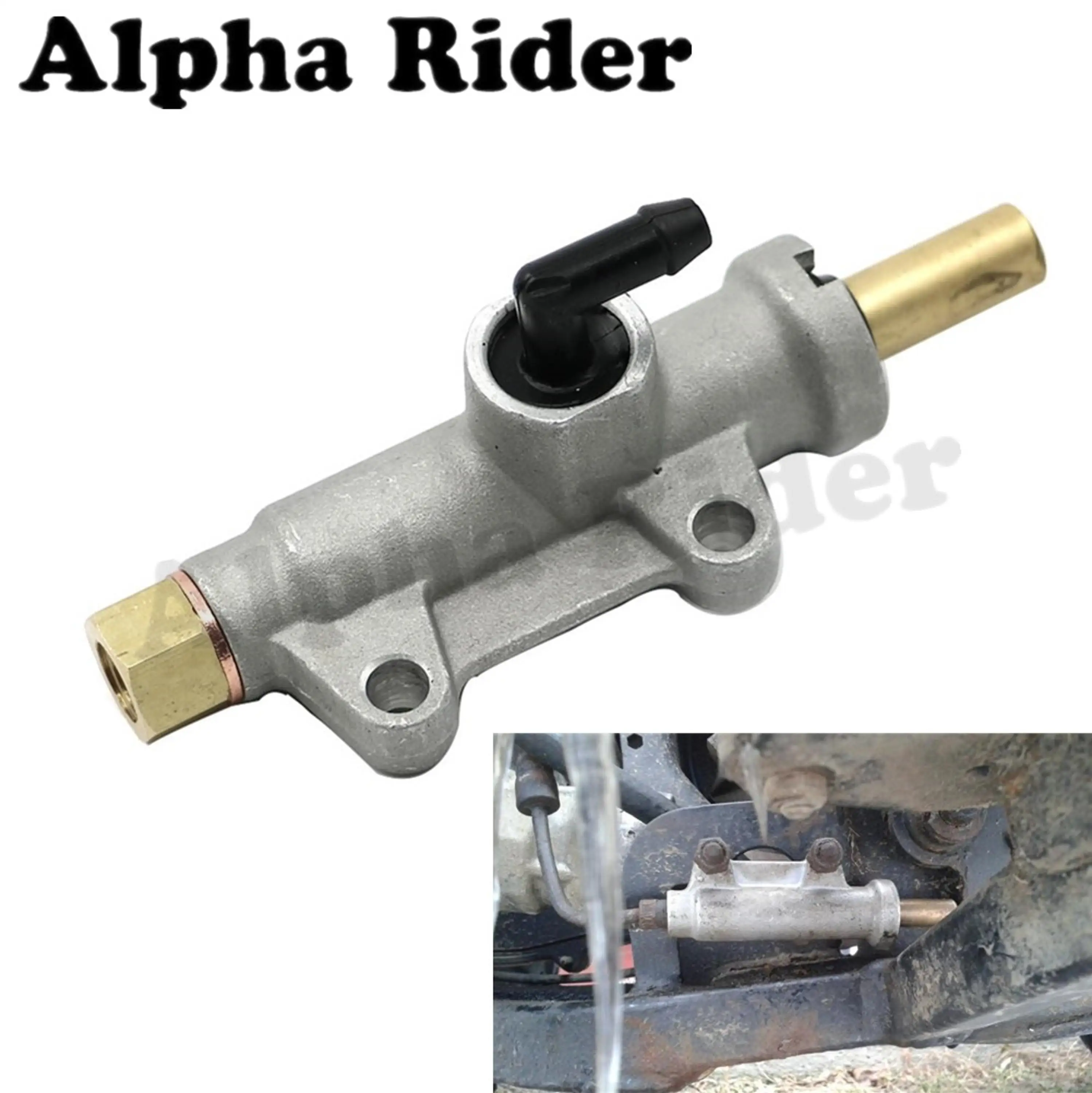 Rear Brake Master Cylinder w/ Oil Screw Connector for Polaris Sportsman