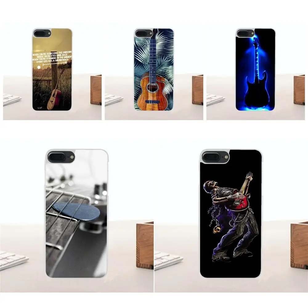 

For Huawei Honor 4C 5A 5C 5X 6 6A 6X 7 7A 7C 7X 8 8C 8S 9 10 10i 20 20i Lite Pro Ultra Thin Cartoon Pattern Love Guitar Music