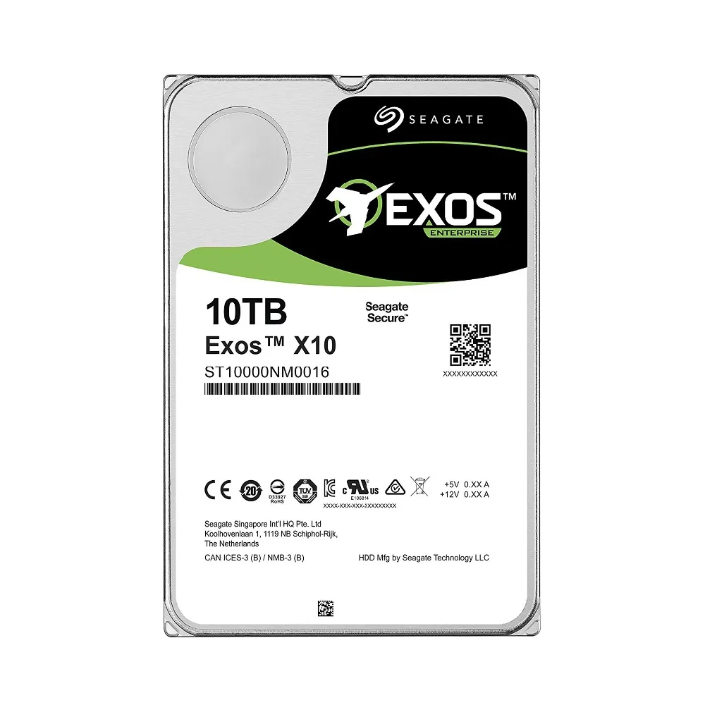 

Seagate Enterprise Capacity 3.5 HDD 10TB (Helium) 7200RPM SATA 6Gb/s 256 MB Cache Internal Bare Drive ST10000NM0016