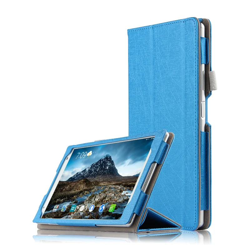 Ультратонкий Шелковый Чехол-книжка для Lenovo TAB 4 8 Plus с подставкой и умным сном